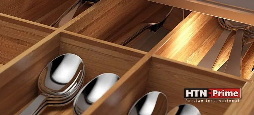 نورپردازی در آشپزخانه 4 drawer lighting