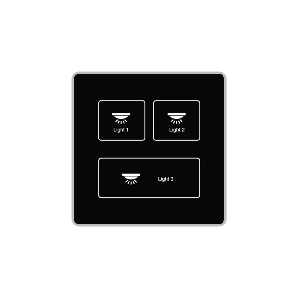 پنل روشنایی سه دکمه تک ماژول - HP1051 - تصویر 2