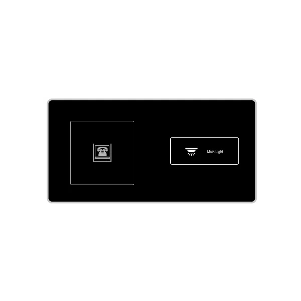 پنل دو ماژول تلفن+روشنایی - HP2071 - تصویر 2