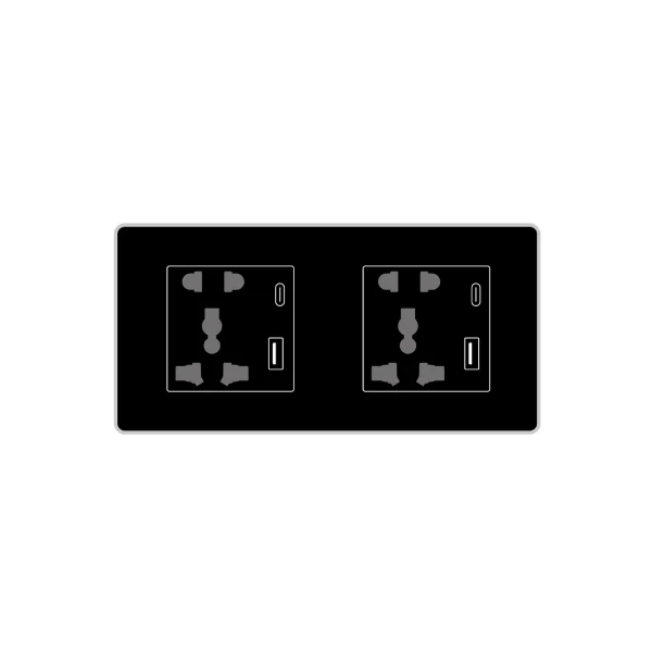 پریز دو ماژول یونیورسال - HP2611 - تصویر 2