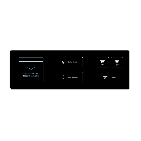 پنل داخلی و پاورسیوینگ ، فرامین هتلی و کنترل نور(سه ماژول) مدل HP3211 - تصویر 2