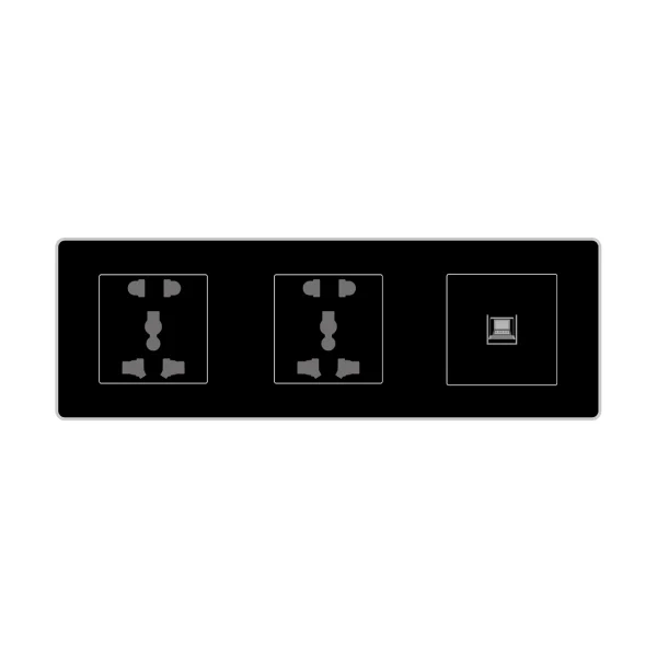 پریز یونیورسال + LAN - مدل HP3611 - تصویر 2